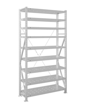 Стеллаж MS U 3000x700x500 9 полок (400 кг, перф) купить в Москве