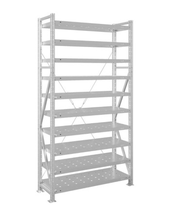 Стеллаж MS U 3000x700x500 10 полок (400 кг, перф) купить в Москве