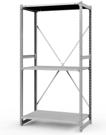 Стеллаж ТСУ 3500x700x600 3 полки (300 кг, металл) Стеллаж ТСУ 3500x700x600 3 полки (300 кг, металл)