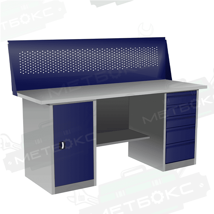 Верстак с тумбой и драйвером ВП-4Т/1,9 с экраном купить в Москве