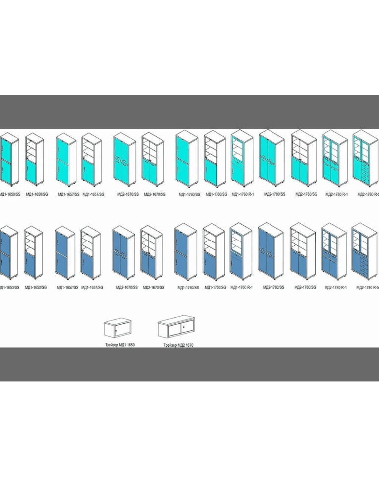 Медицинский шкаф HILFE МД 1 1657/SS купить в Москве