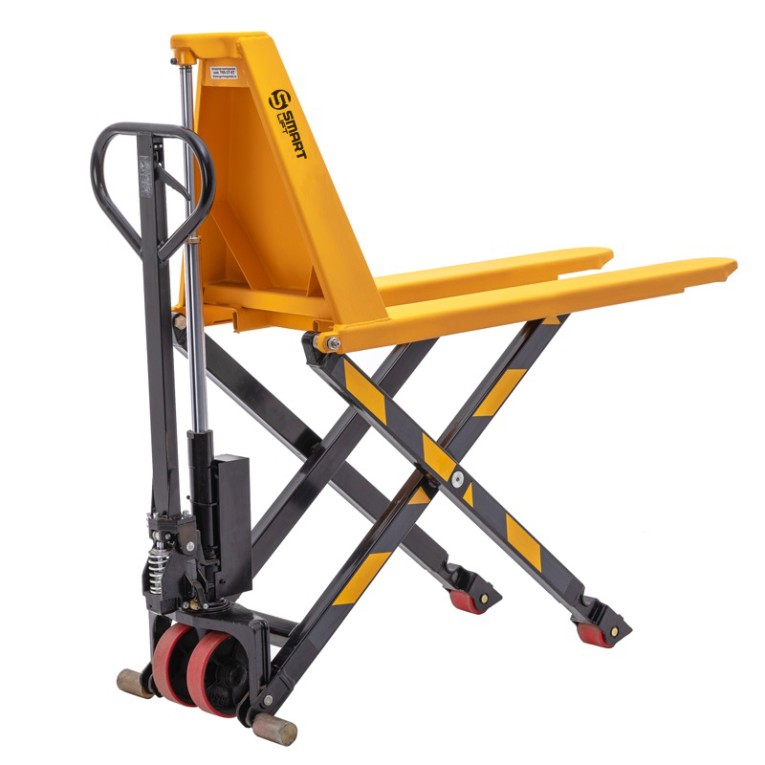 Гидравлическая тележка (рохля) SD-HL (HLT10, г/п 1000 кг, вилы 1150x550 мм, высокоподъемная 800 мм) SMARTLIFT (SMART) купить в Москве