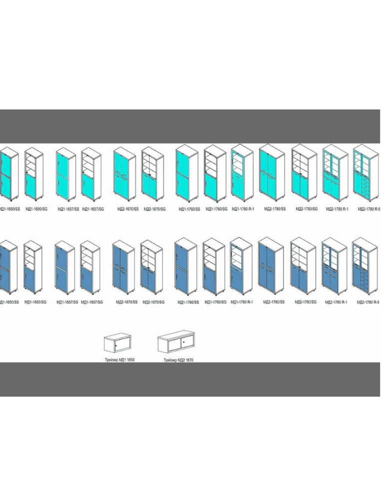 Медицинский шкаф HILFE МД 1 1760/SS купить в Москве