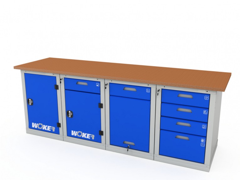 Верстак четырехтумбовый WOKER PRO 41224.2400 купить в Москве