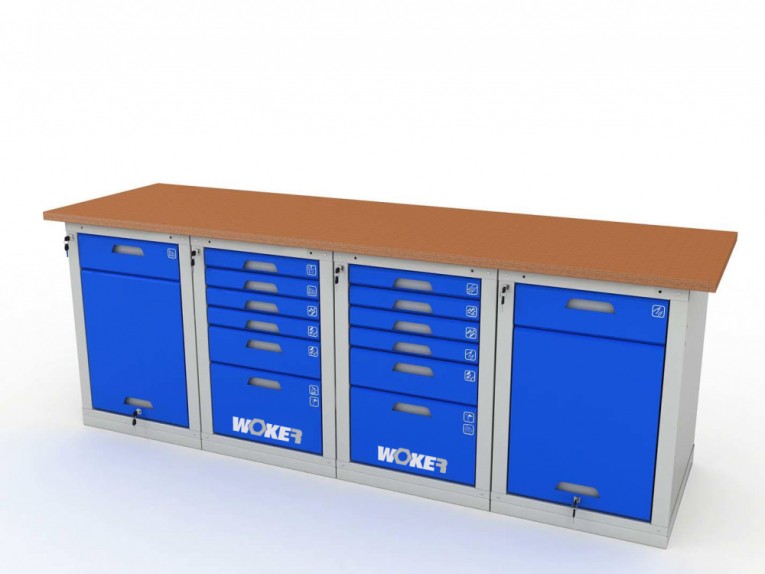 Верстак четырехтумбовый WOKER PRO 42662.2400 купить в Москве