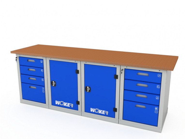 Верстак четырехтумбовый WOKER PRO 44114.2400 купить в Москве