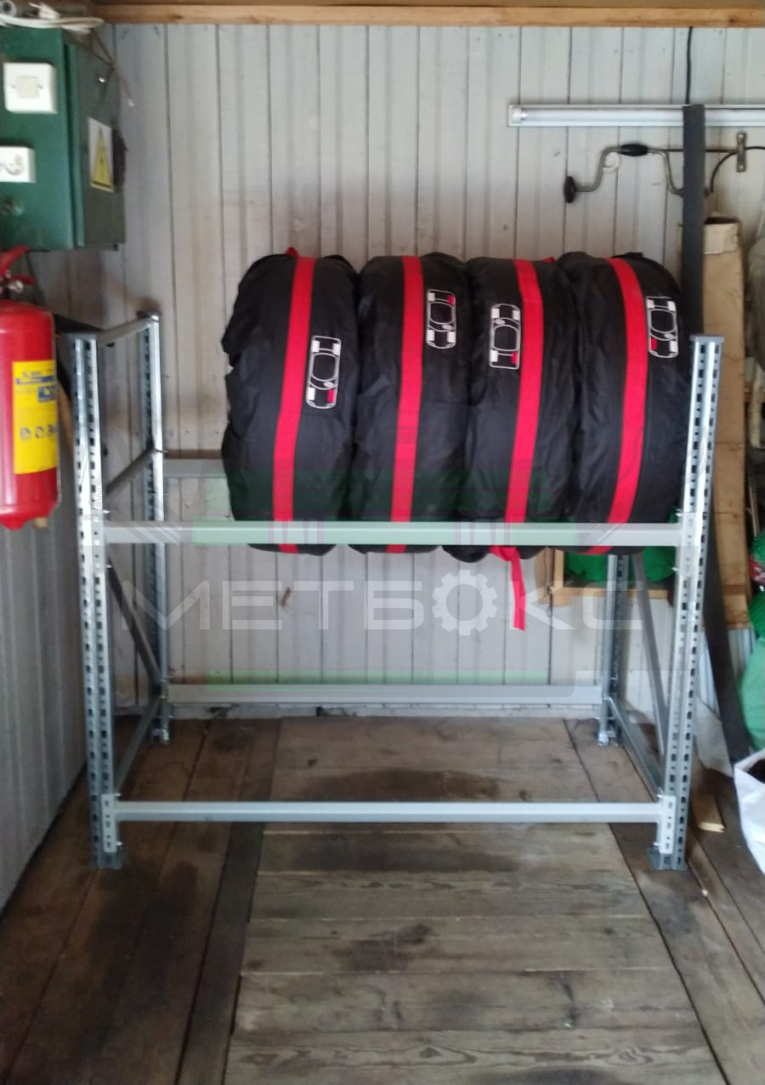 Стеллаж металлический для хранения 8 колес