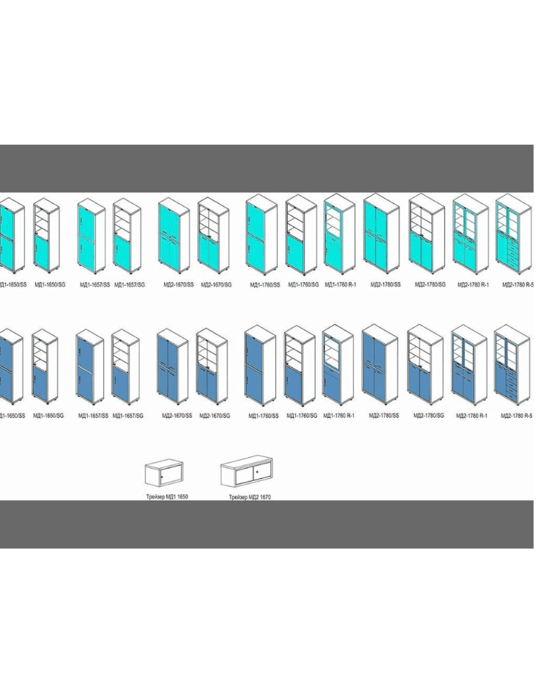 Медицинский шкаф HILFE МД 1 1760 R купить в Москве