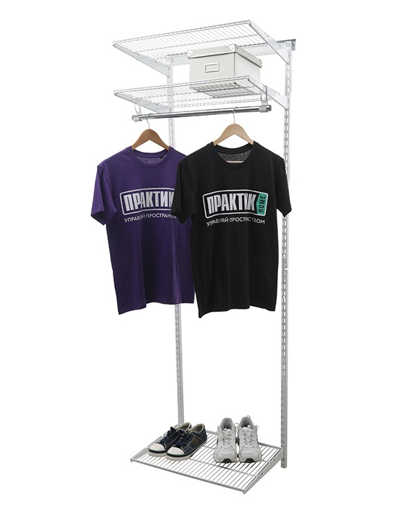 Гардеробная система Практик Home Basic G60 белая купить в Москве