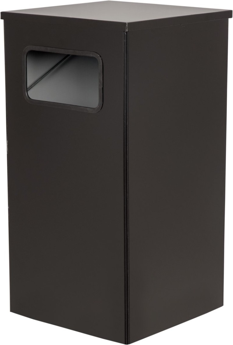 Урна 80 литров Квадро-19 черный купить в Москве
