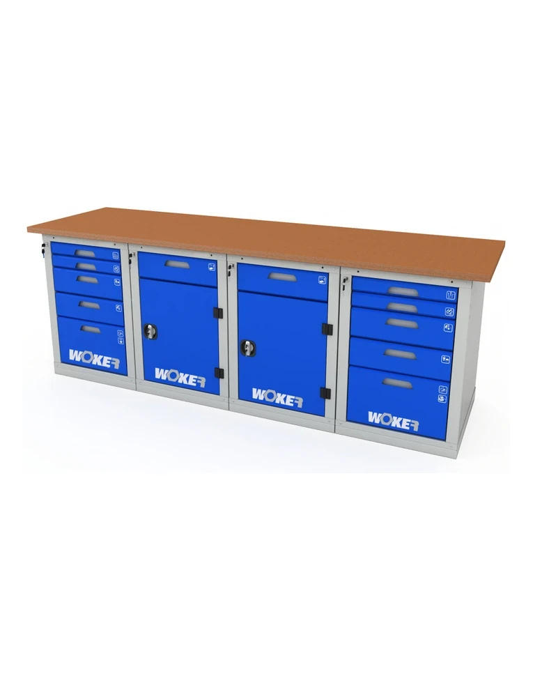 Верстак четырехтумбовый WOKER PRO 45225.2400 купить в Москве Верстак четырехтумбовый WOKER PRO 45225.2400 купить в Москве