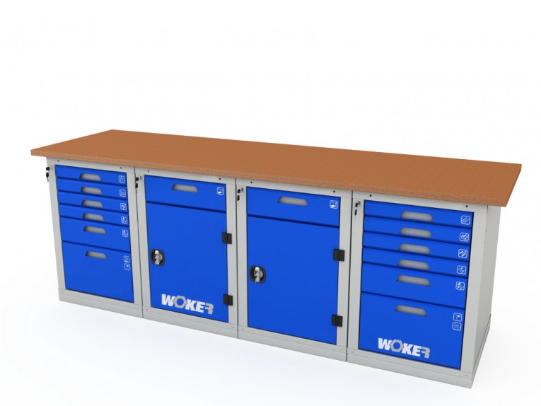 Верстак четырехтумбовый WOKER PRO 46226.2400 купить в Москве
