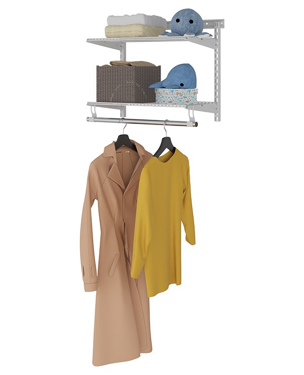 Гардеробная система Практик Home Basic G60S белая купить в Москве