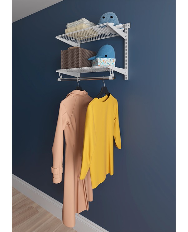 Гардеробная система Практик Home Basic G60S белая купить в Москве