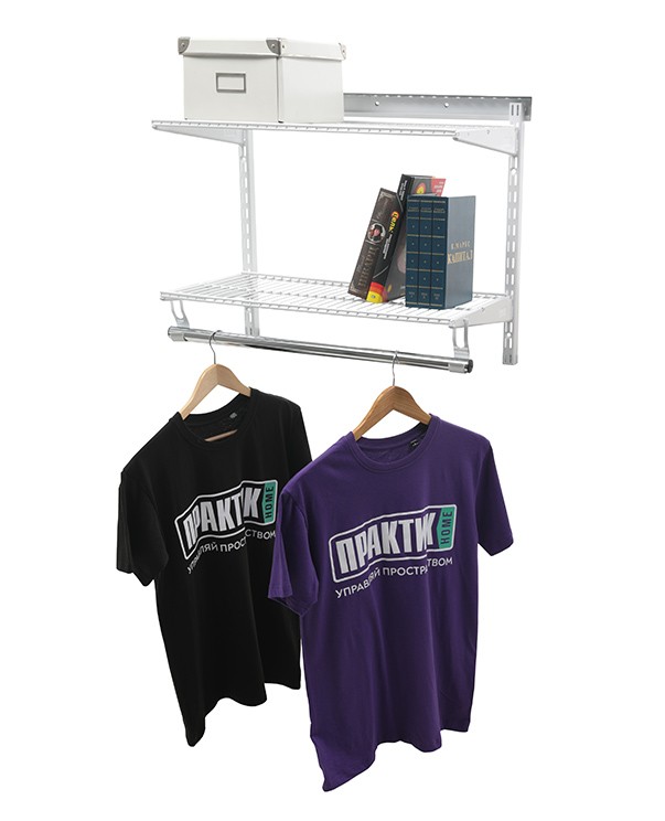 Гардеробная система Практик Home Basic G60S белая купить в Москве