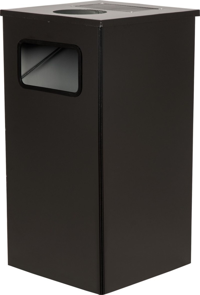 Урна 80 литров Квадро-11 черный купить в Москве