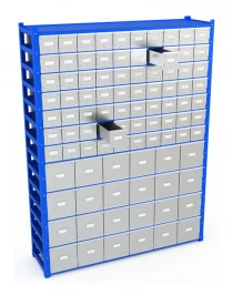 Система хранения с выдвижными ящиками BOXES M 2000.1500.400.M70B24 Система хранения с выдвижными ящиками BOXES M 2000.1500.400.M70B24