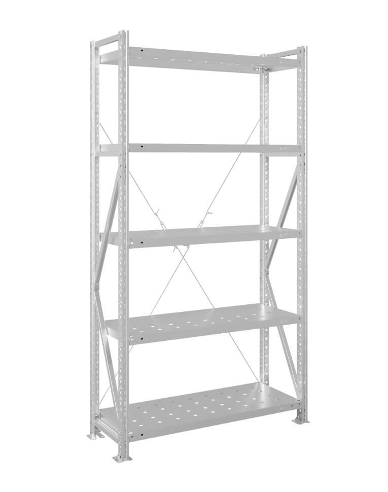 Стеллаж MS U 3000x700x400 5 полок (200 кг, перф) купить в Москве