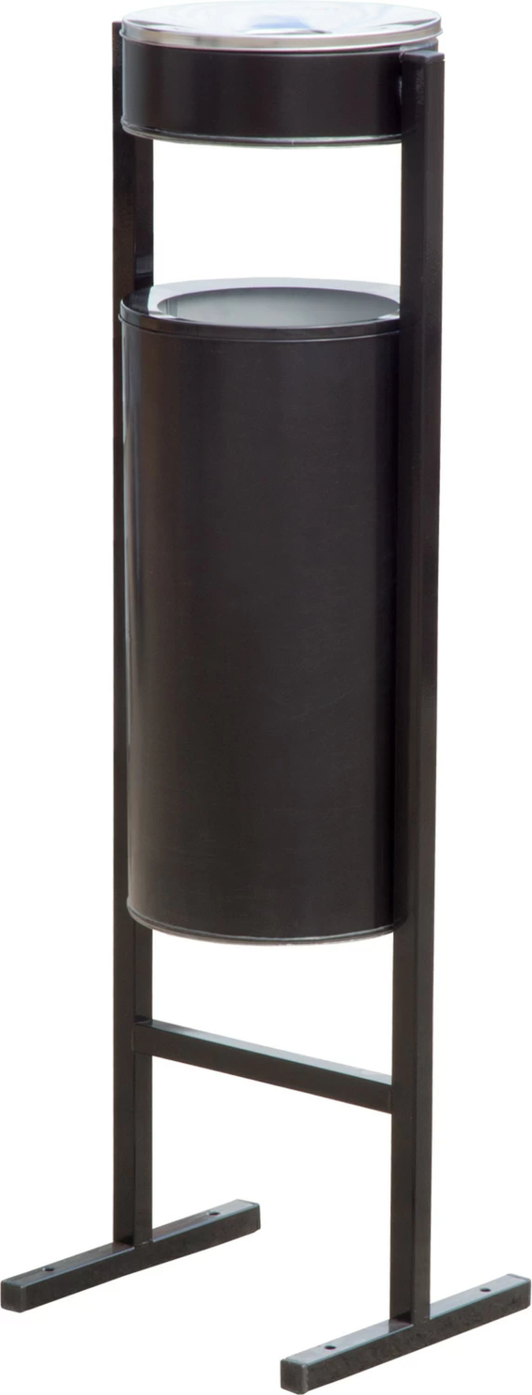 Урна уличная с пепельницей 25 литров черный купить в Москве Урна уличная с пепельницей 25 литров черный купить в Москве