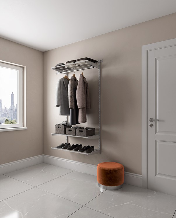 Гардеробная система Практик Home Basic G90 графит купить в Москве