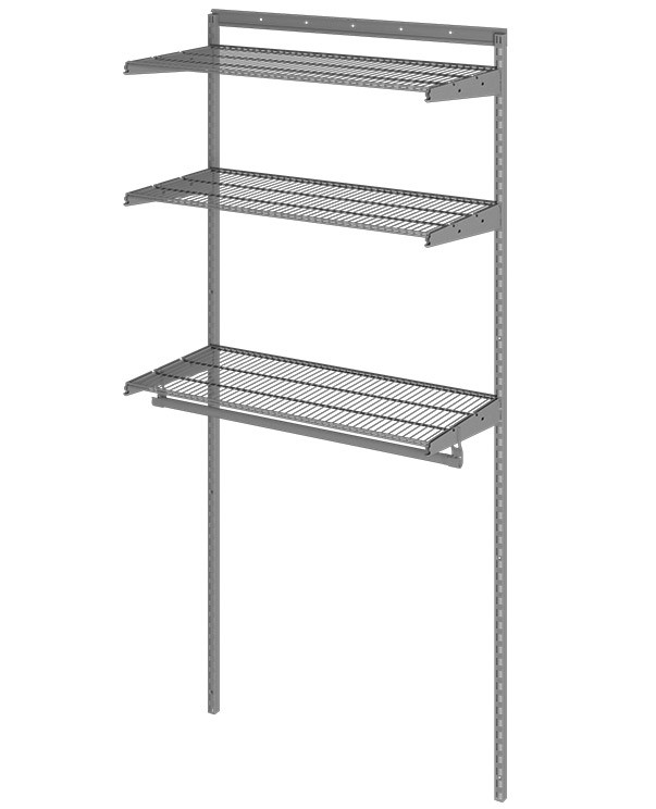 Гардеробная система Практик Home Basic G90 графит купить в Москве