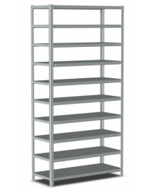 Стеллаж металлический Титан МС-500 1000х700х400 10 полок Стеллаж металлический Титан МС-500 1000х700х400 10 полок