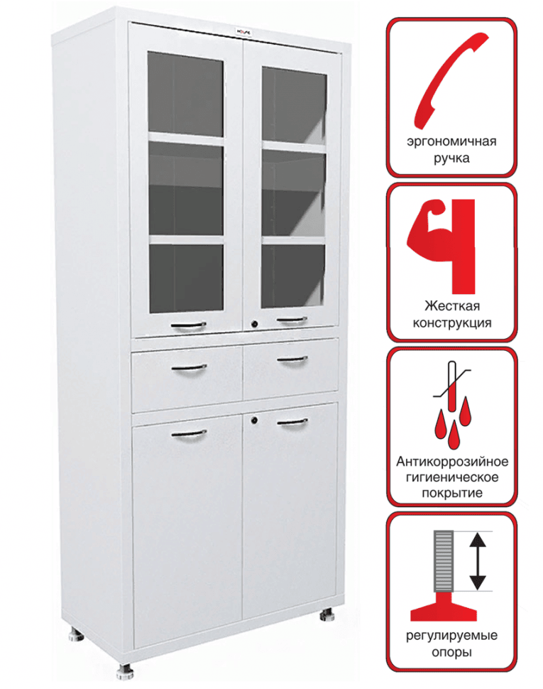 Медицинский шкаф HILFE МД 2 1780 R-1 купить в Москве