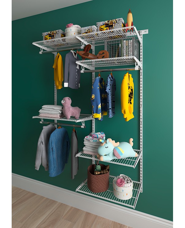 Гардеробная система Практик Home Optima G120 белая купить в Москве