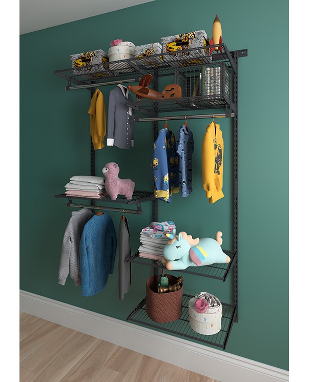 Гардеробная система Практик Home Optima G120 графит купить в Москве Гардеробная система Практик Home Optima G120 графит купить в Москве