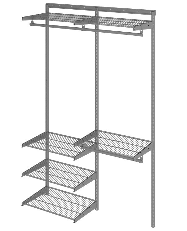 Гардеробная система Практик Home Optima G120 графит купить в Москве Гардеробная система Практик Home Optima G120 графит купить в Москве