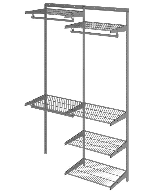 Гардеробная система Практик Home Optima G120 графит купить в Москве Гардеробная система Практик Home Optima G120 графит купить в Москве