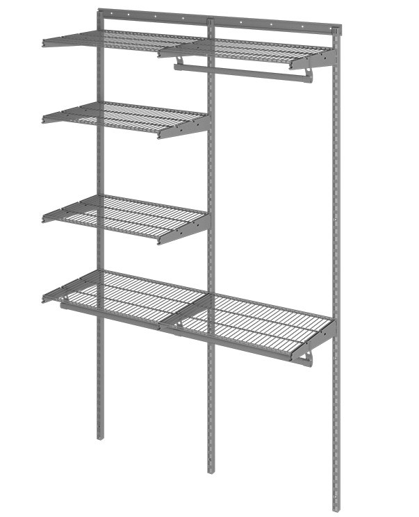 Гардеробная система Практик Home Optima G120 графит купить в Москве Гардеробная система Практик Home Optima G120 графит купить в Москве
