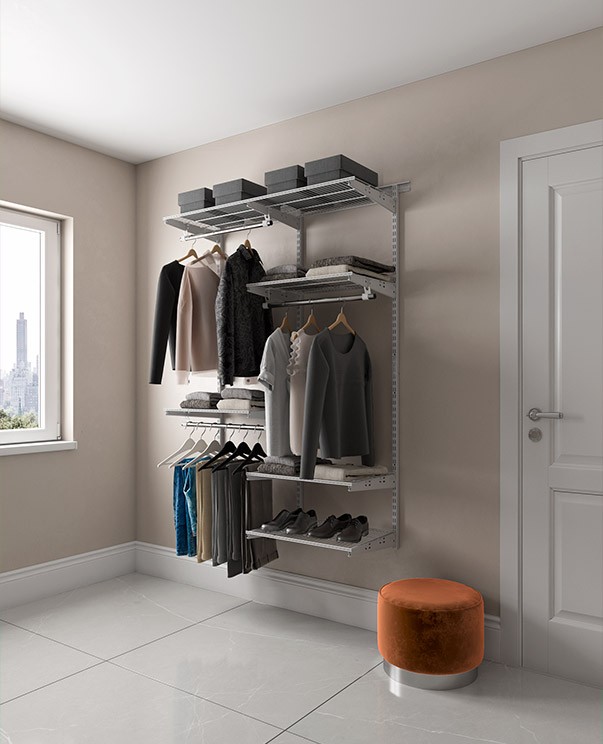 Гардеробная система Практик Home Optima G120 графит купить в Москве Гардеробная система Практик Home Optima G120 графит купить в Москве