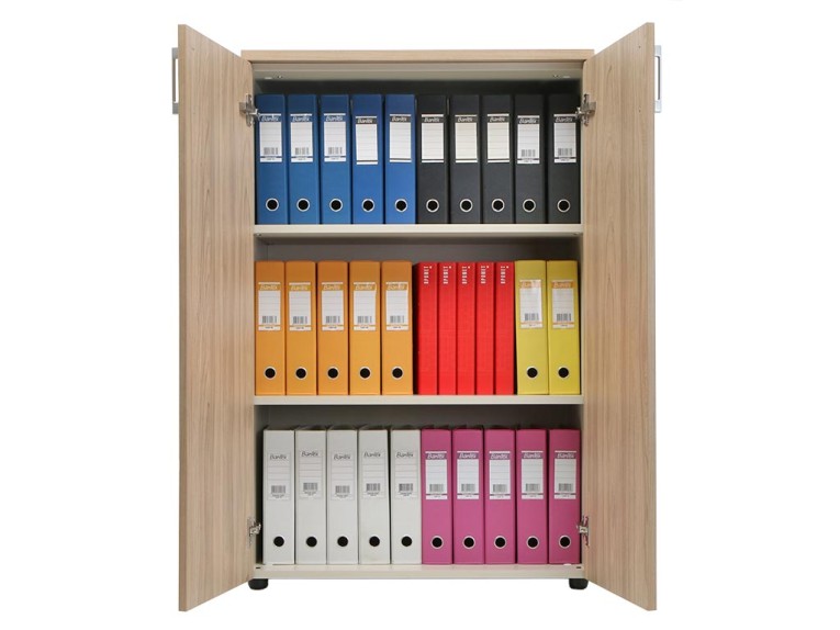 Шкаф NW 1280 закрытый вяз натуральный/бежевый купить в Москве