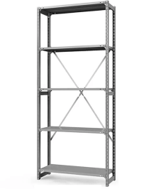 Стеллаж ТСУ 2500x1500x800 5 полок (150 кг, перф) Стеллаж ТСУ 2500x1500x800 5 полок (150 кг, перф)