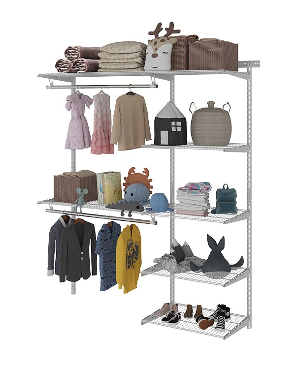 Гардеробная система Практик Home Optima G150 белая купить в Москве