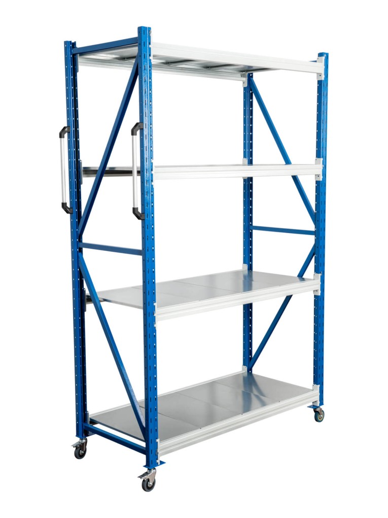 Стеллаж мобильный БиКом СТ-4 250x90x80 4 полки купить в Москве