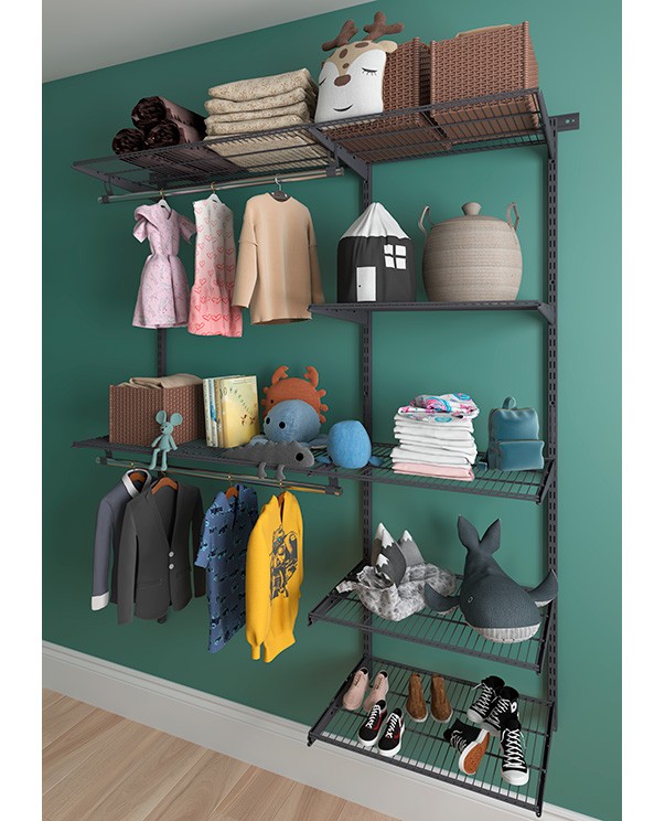 Гардеробная система Практик Home Optima G150 графит купить в Москве Гардеробная система Практик Home Optima G150 графит купить в Москве