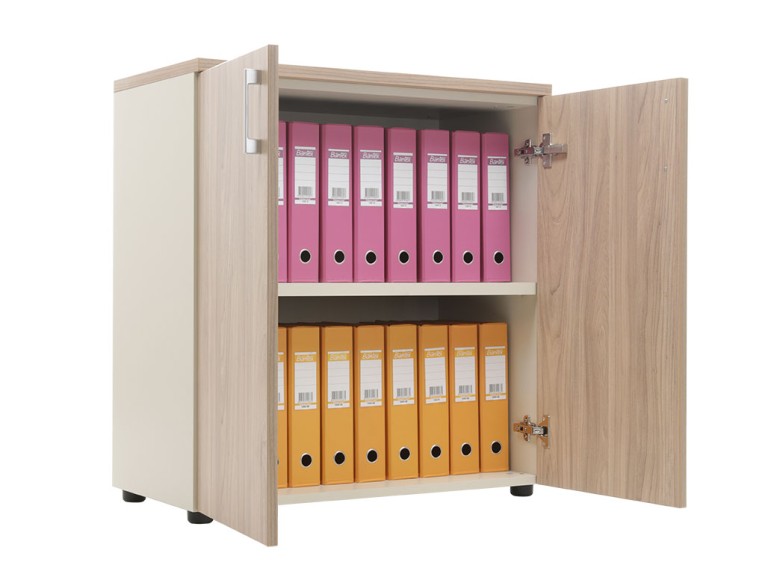 Шкаф NW 0880 закрытый вяз натуральный/бежевый купить в Москве