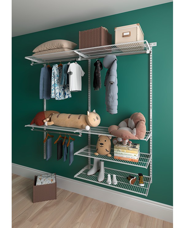 Гардеробная система Практик Home Optima G180 белая купить в Москве