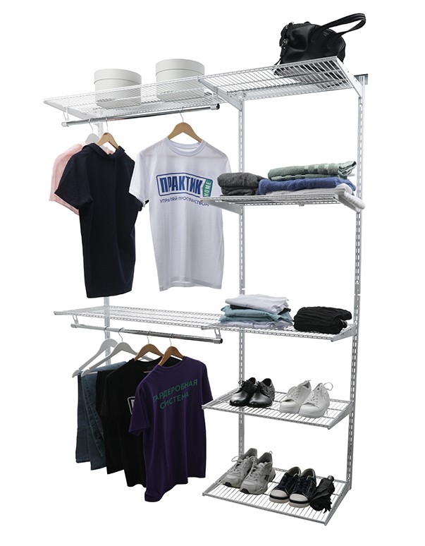 Гардеробная система Практик Home Optima G180 белая купить в Москве