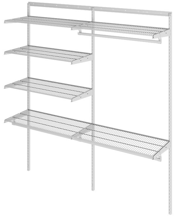 Гардеробная система Практик Home Optima G180 белая купить в Москве