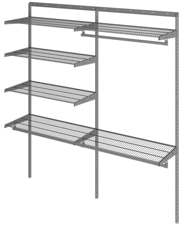 Гардеробная система Практик Home Optima G180 графит купить в Москве Гардеробная система Практик Home Optima G180 графит купить в Москве