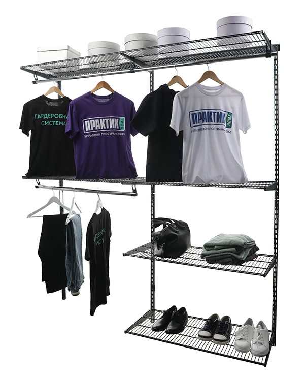 Гардеробная система Практик Home Optima G180 графит купить в Москве Гардеробная система Практик Home Optima G180 графит купить в Москве