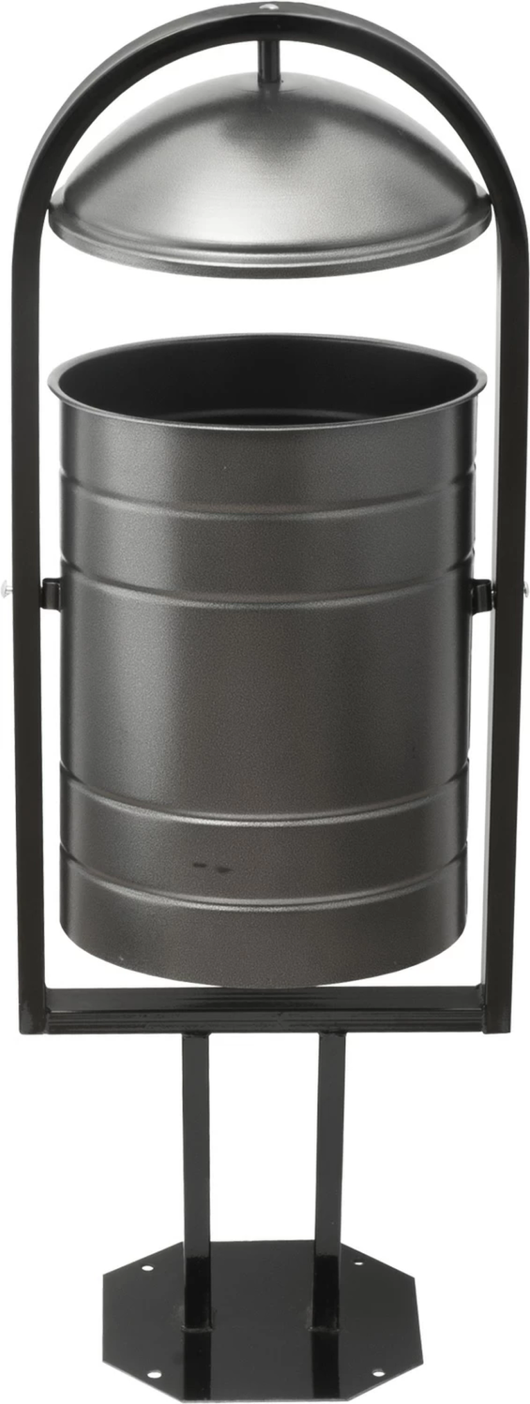 Урна уличная 370х300х1000 серебряная купить в Москве Урна уличная 370х300х1000 серебряная купить в Москве