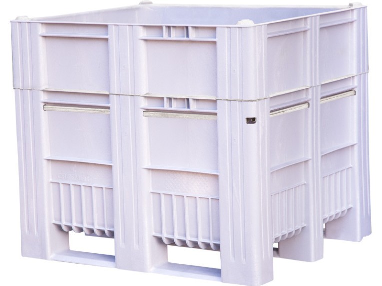 BoxPallet 1200x1000x1035 мм сплошной на полозьях серый купить в Москве
