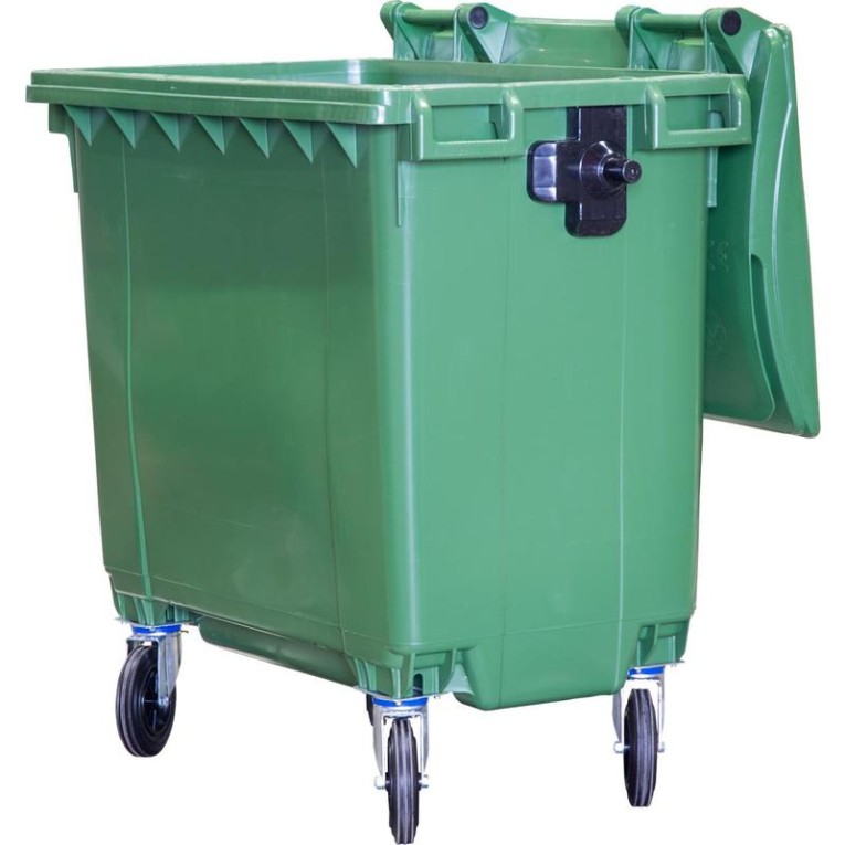 Мусорный контейнер 770л. зелёный купить в Москве Мусорный контейнер 770л. зелёный купить в Москве