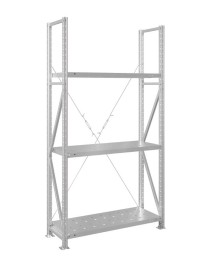 Стеллаж MS U 2500x1000x800 3 полки (300 кг, перф) Стеллаж MS U 2500x1000x800 3 полки (300 кг, перф)