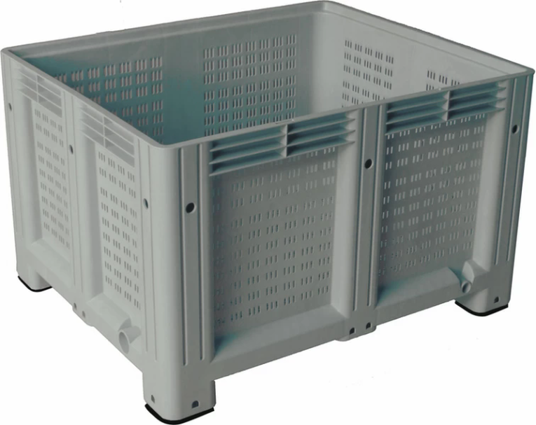 Big Box 1200x1000x580 мм перфорированный на ножках серый купить в Москве Big Box 1200x1000x580 мм перфорированный на ножках серый купить в Москве