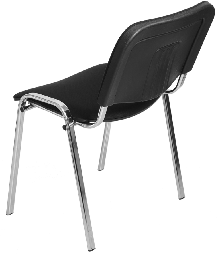 Стул Изо (черная ткань, хром) купить в Москве